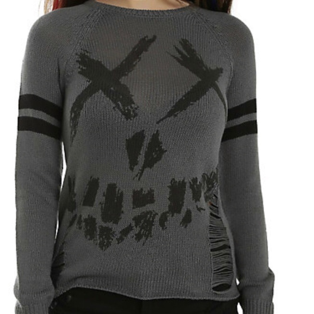 DC COMICS SUICIDE SQUAD LOGO SWEATER